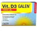 VIT. D3 Galen 1000 I.E. Weichkapseln 100 St