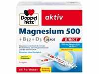 DOPPELHERZ Magnesium 500+B12+D3 Depot DIRECT Pell. 60 Stück