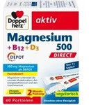 Doppelherz Magnesium 500 + B12 + D3 DEPOT DIRECT 60 St