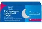 Diphenhydraminhydrochlorid STADA 50 mg Tabletten bei Schlafst&ouml;rungen 20 St