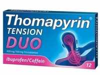 Thomapyrin TENSION DUO 12Stk.: Ibuprofen & Coffein gegen Kopfschmerzen Filmtabletten