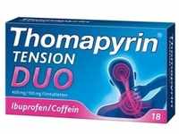 Thomapyrin TENSION DUO 18Stk.: Ibuprofen & Coffein gegen Kopfschmerzen Filmtabletten