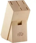 BSF Daytona Messerblock &ndash; Naturholz (leer) | Hochwertiger Messerhalter f&uuml;r 5