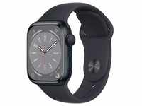 Apple Watch Series 8 41 mm Aluminium Mitternacht Black