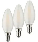 M&uuml;ller-Licht LED Kerzenlampe 4W (40W) E14 827 360&deg; NODIM matt 3er Pack