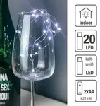 Hellum LED-Lichterkette "Tauperlen" 20 LEDs batteriebetrieben IP20