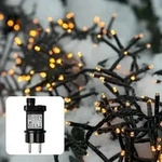 Hellum LED-Lichterkette "Cluster" 7,5W 9m 488 LED's Warmwei&szlig; IP44 m. Timer