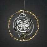 Hellum LED- 3D Kugel "Schneeflocke" 30 LEDs &Oslash;205mm mit Timer-Funkion