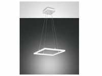 Fabas Luce LED Designer-Pendelleuchte BARD 42x42cm in weiß