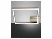 Fabas Luce moderne LED Designer-Deckenleuchte BARD 42x42cm gold matt