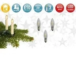 Hellum LED-Riffelkerze E10 12V/0,3W Warmwei&szlig; 3er Blister