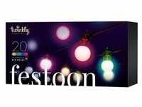 Twinkly LED-Lichterkette "Festoon" 10m 20 LEDs Smart RGB Multicolor IP44