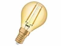 Osram goldene LED Tropfenlampe Vintage 1906 2,5W (17W) E14 824 360° NODIM