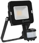 Ledvance LED-Au&szlig;enstrahler "FLOODLIGHT COMPACT SEN" 10W 830 IP65 Schwarz m.