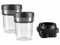 KitchenAid 2x BPA-freier kleiner Behälter (200 ml) mit luftdichtem Deckel und