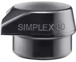 HALDER SIMPLEX Ersatzeinsatz Gummikomposition mit Standfu&szlig; schwarz 80mm