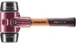 HALDER SIMPLEX Schonhammer &Oslash; 60 mm Gummi schwarz kurzer Stiel mit...