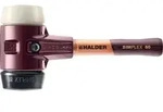 HALDER SIMPLEX Schonhammer &Oslash; 80 mm Gummi / Nylon mit extra kurzem Stiel und
