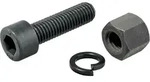HALDER Schraube, Mutter und Federring Set f&uuml;r &Oslash; 125 mm Tempergussgeh&auml;use