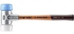 HALDER SIMPLEX Schonhammer &Oslash; 50:40 mm TPE soft blau / Superplastik wei&szlig; | Gravur