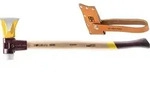 HALDER SIMPLEX Spaltaxt &Oslash; 50 mm Superplastik mit Keilstegen und Lederschneidschutz