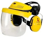3M PELTOR G500 Kombination mit Optime I Kapselgeh&ouml;rschutz und 5F-11 Visier