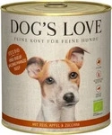 DOG'S LOVE Bio - Rind mit Reis, Apfel & Zucchini | 6 x 800 g, Grundpreis:...