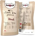 HerzensHund Hirsch mit Bio-Quinoa | 15 x 130 g, Grundpreis: &euro; 12,30 / kg