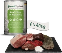 Venandi Animal - Schaf als Monoprotein | 6 x 400 g, Grundpreis: &euro; 7,73 / kg