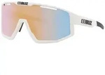 Bliz Sportbrille Fusion matt wei&szlig; coral / orange mirror