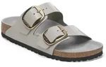 Birkenstock Damen Arizona Big Buckle Naturleder Lack High-Shine Stone Coin - 36 - 36
