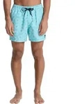 Quiksilver Badeshorts Everyday Printed Volley 15" Schwimmshorts Aqua Ocean...