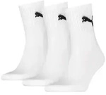 Puma Short Crew Sportsocken 3-Pack wei&szlig; - 35-38 - 35-38