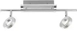 LED-Deckenstrahler, Aluminium, 2 Leuchtk&ouml;pfe, warmwei&szlig;e Lichtfarbe, modern