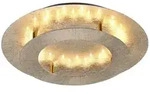 LED-Deckenleuchte, Blattgoldoptik,&Oslash;40cm, rund, warmwei&szlig;es Licht