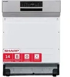 Sharp QW-NA25GS44BS-DE Geschirrsp&uuml;ler 14 Ma&szlig;gedecke EEK B AquaStop 60cm