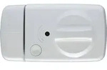 ABUS 7010A Wei&szlig; T&uuml;r-Zusatzschloss Alarmfunktion inkl 3x Schl&uuml;ssel und Batterien