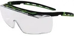 PRO FIT Schutzbrille Kubik EN 166 EN 170 B&uuml;gel schwarz/gr&uuml;n, Scheibe klar PC