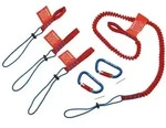 KNIPEX Werkzeugsicherung Fangleine Karabiner Hochbau Dachdecker Sicherungssystem