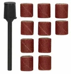 Proxxon 28980 Schleifzylinder, 10 mm, Korn 150, mit 10 Schleifb&auml;ndern