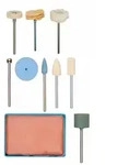 PROXXON Polier-Komplett-Set, 10-teilig, inkl. Polierpaste und Werkzeugtr&auml;ger