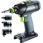 Festool Akku-Bohrschrauber T 18+3 Basic-Set, Inklusive Winkel- und Exzentervorsatz