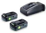 Festool Energie-Set 18V 2xTBX4/TCL6, 2x 18 V Tabless Akkupack mit 4,0 Ah