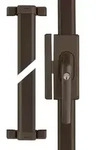 ABUS FOS650 B Braun Stangenschloss 3-Punkt-Verriegelung Terrassen- Balkont&uuml;ren