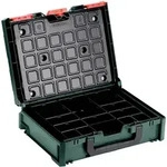 Metabo metaBOX 100 S Organizer mit 15 Einsatzboxen u. transparentem Kofferdeckel