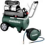 Metabo Basic 220-24 OF Silent Kompressor 1,1kW, 8bar, 24L & Schlauchaufroller
