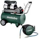 Metabo Basic 270-50 OF Silent Kompressor 1,5kW 10bar, 50L & Schlauchaufroller