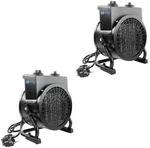 G&uuml;de 2x Keramik Heizl&uuml;fter GH 2000 K Hei&szlig;luftgebl&auml;se - 2000W Heizleistung -...