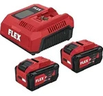 Flex Akku-Starter Set Power P-Set 18-88 XT CA2 2 x Akku AP 18/8.0 + CA2 12/18...