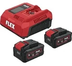 Flex Akku-Starter Set Power P-Set 18-55 CA2 2 x Akku AP 18/5.0 + CA2 12/18...